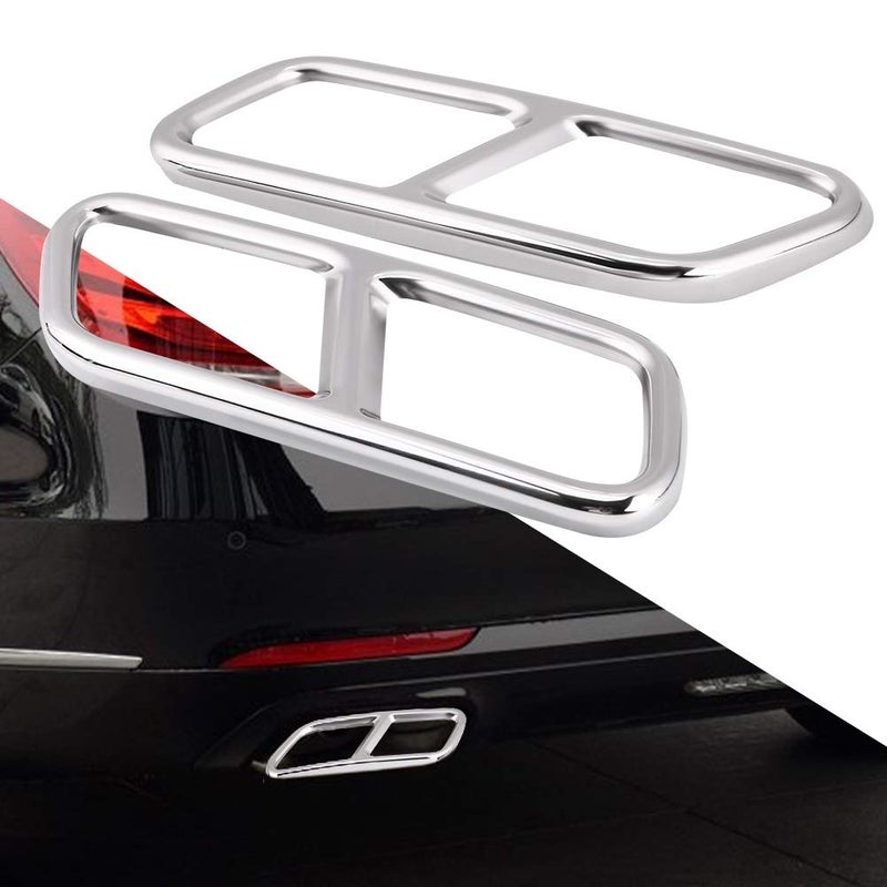 Gorgeri for w222 tip Gorgeri 1 Pair of Rear Pipe Cover Trim, Stainless Steel Car Pipe Trims for Replacement for Replacement for Benz S R Class W222 W251 2010-2017 - Image 3